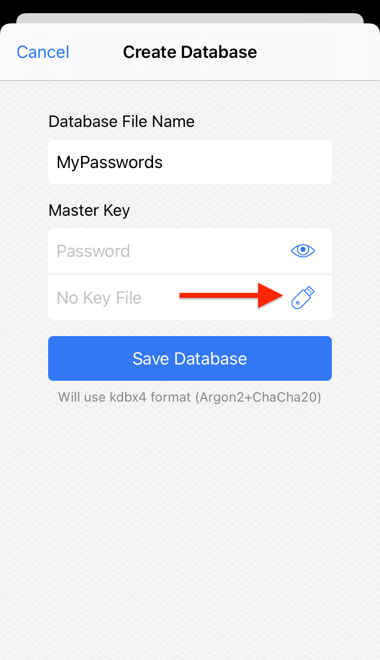 How to configure a new database to use YubiKey