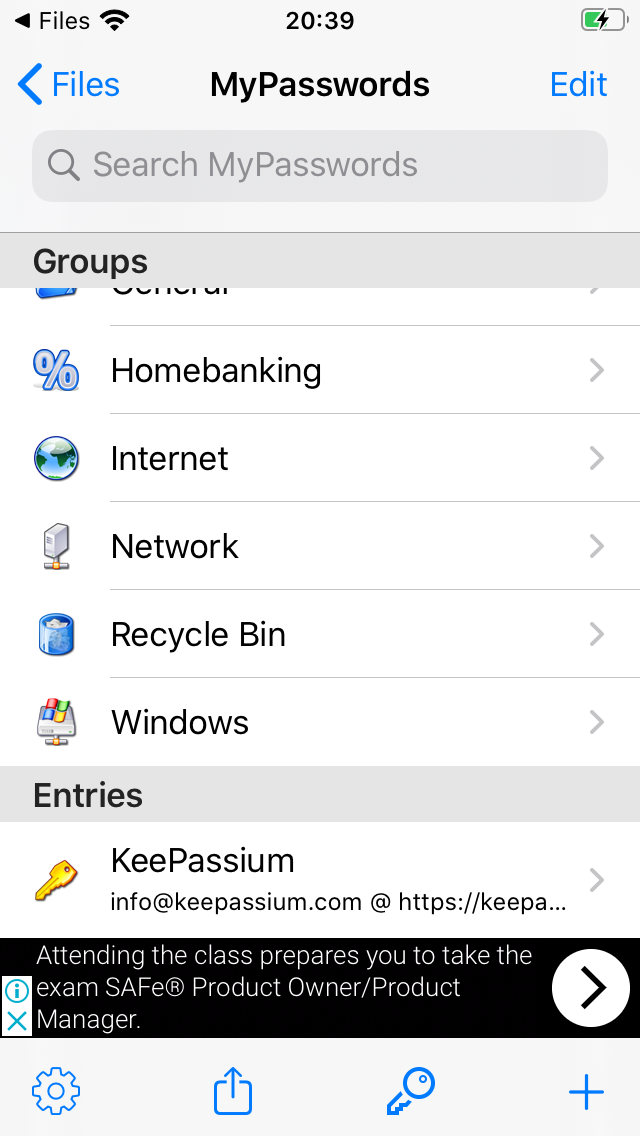 keepass 2 app