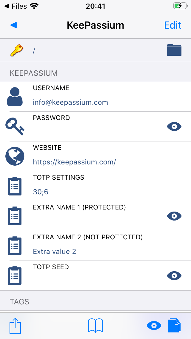 KyPass interface