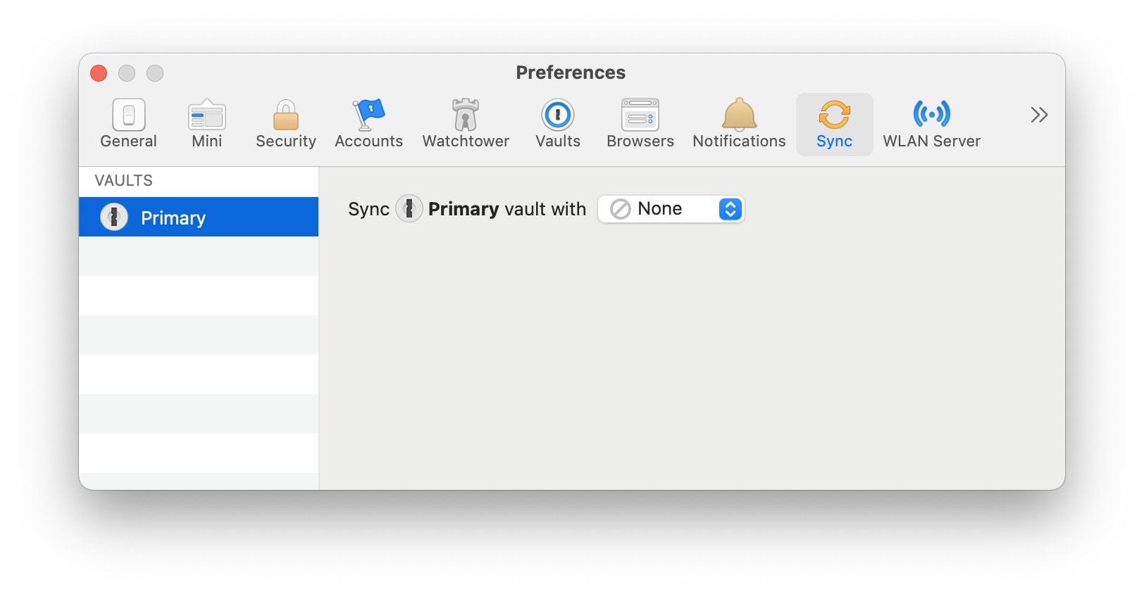 Step 6: Sync preferences in 1Password