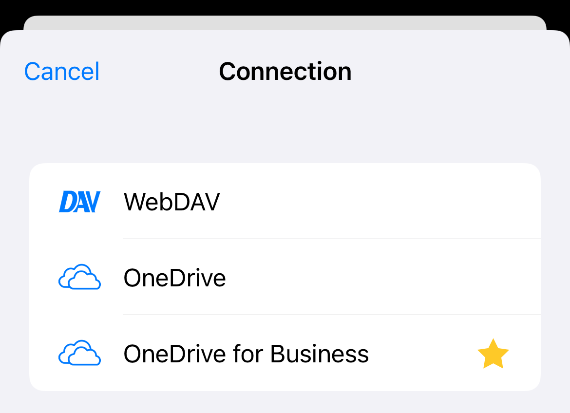 Direct OneDrive sync connection.